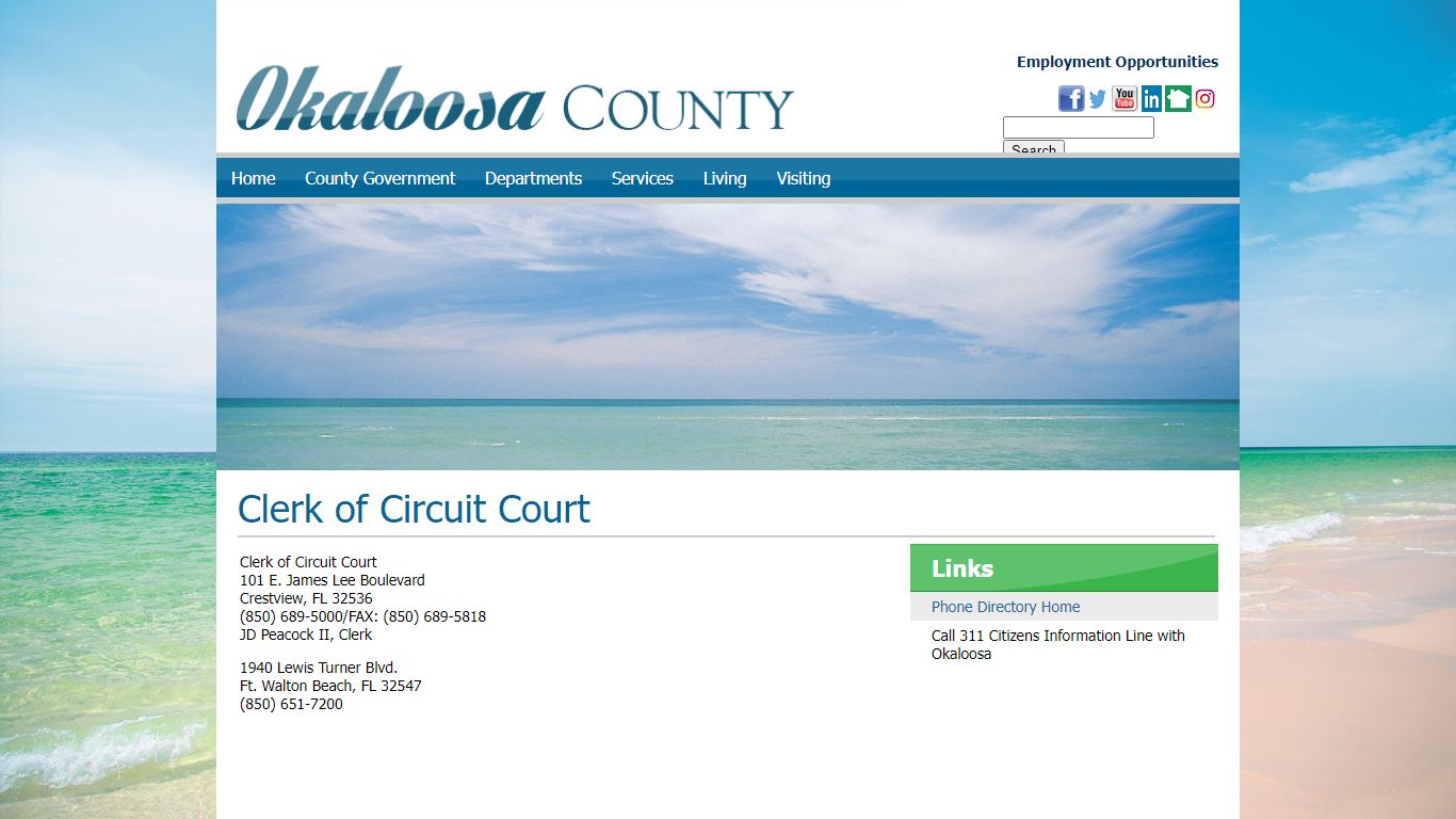 PD - Clerk of Circuit Court - Okaloosa County, Florida